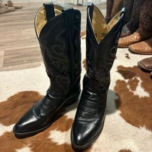 Dan post black leather boots